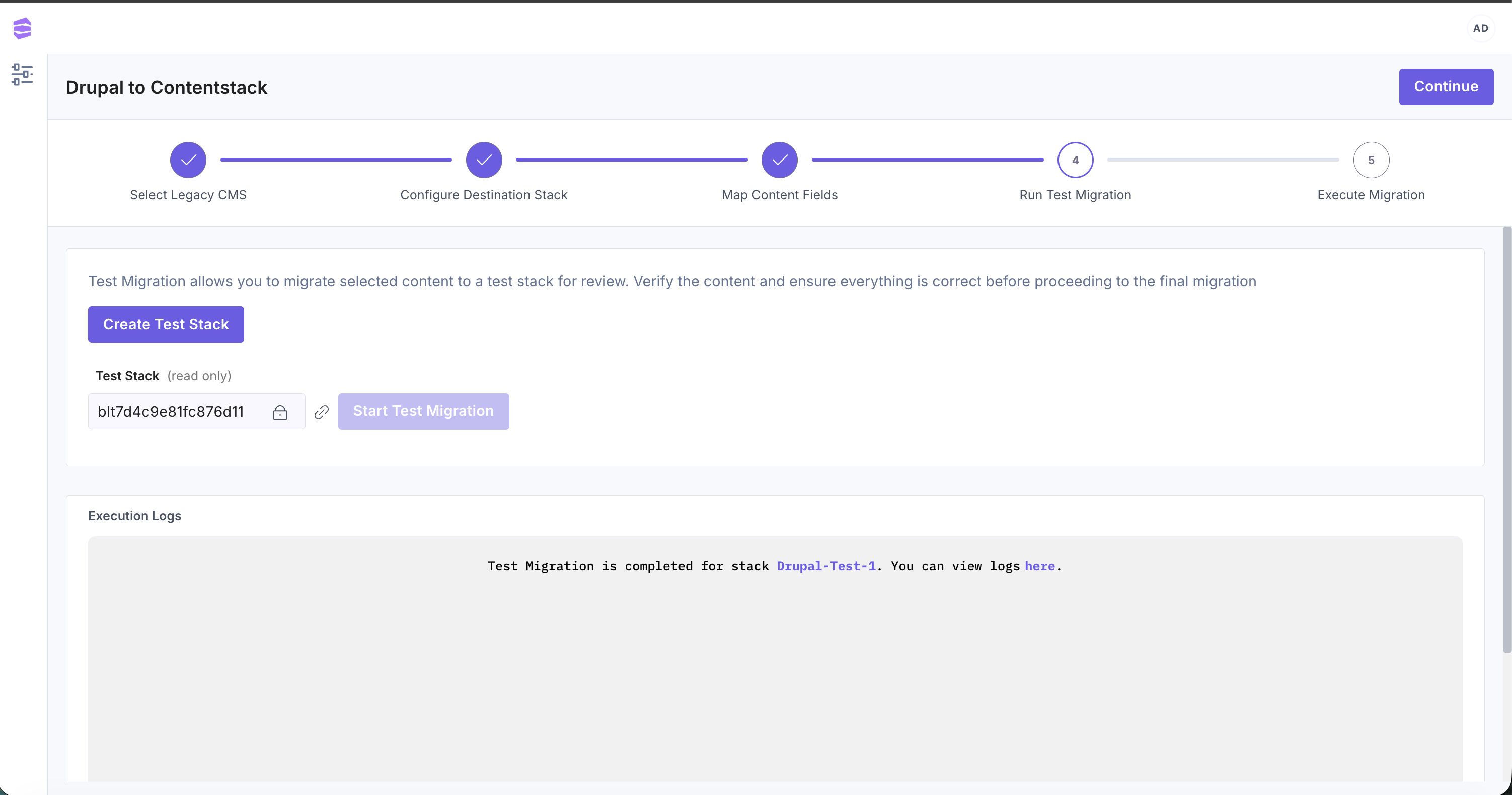 test-migartion-completion-screen.png