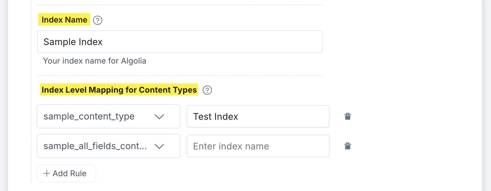 Algolia-Configuration-Index-Name-And-Mapping