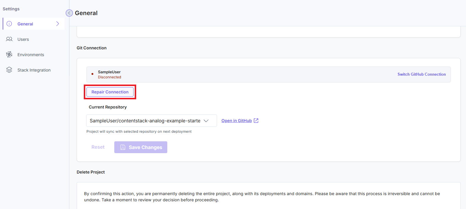 Launch_Repair-GitHub-Connection_RepairConnection.png