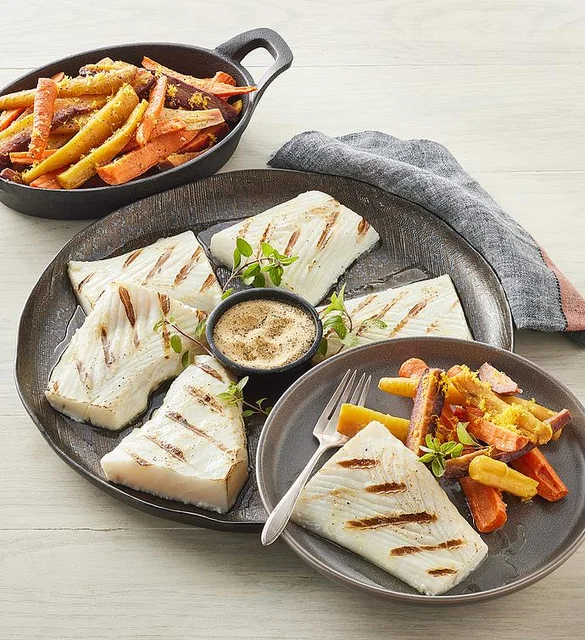 Halibtut with Carrots